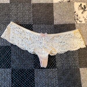 b.tempt'd ciao bella tanga panties vanilla ice — size small
